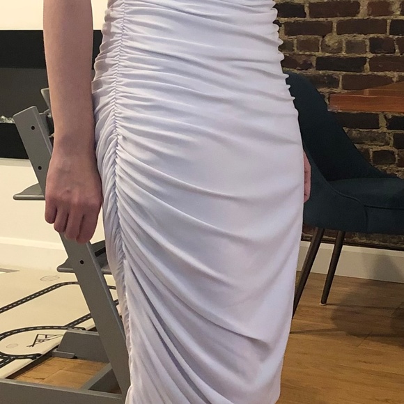 Norma Kamali Diana Gown - white, small - Picture 2 of 2